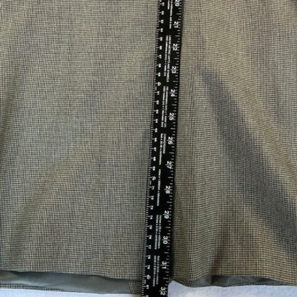 Lauren Ralph Lauren Blazer Mens 46L‎ Grey Houndstooth Two Button Sport Coat